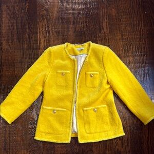 J. Crew Vibrant Yellow Women's Blazer